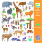 ADESIVI KENYA set di 160 stickers DJECO kit artistico DJ09284 età 4+