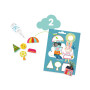 COFANETTO CON 6 ATTIVITA' CREATIVE kit artistico GATTO E I SUOI AMICI djeco DJ09292 età 18 mesi +