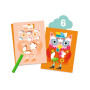 COFANETTO CON 6 ATTIVITA' CREATIVE kit artistico GATTO E I SUOI AMICI djeco DJ09292 età 18 mesi +
