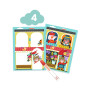 COFANETTO CON 6 ATTIVITA' CREATIVE kit artistico GATTO E I SUOI AMICI djeco DJ09292 età 18 mesi +