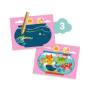 COFANETTO CON 6 ATTIVITA' CREATIVE kit artistico GATTO E I SUOI AMICI djeco DJ09292 età 18 mesi +