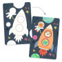 DISEGNI MAGICI da colorare IN VIAGGIO kit artistico DJECO set creativo DJ09074 età 18 mesi +