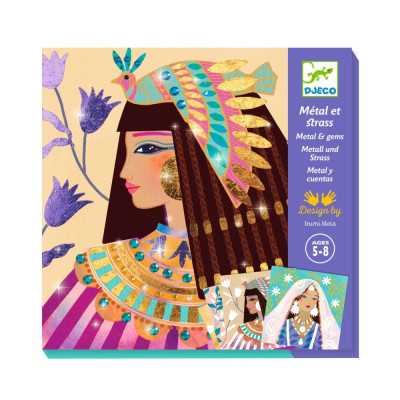 QUADRI DA METALLIZZARE set creativo GIOIELLI PREZIOSI kit artistico DJECO DJ09527 età 5+