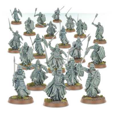 WARRIORS OF THE DEAD set di miniature THE LORD OF THE RINGS middle earth STRATEGY BATTLE GAME età 12+