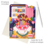 HAPPY BIRTHDAY CELEBRATION biglietto d'auguri SWING CARD santoro 3D POP UP