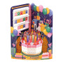 HAPPY BIRTHDAY CELEBRATION biglietto d'auguri SWING CARD santoro 3D POP UP