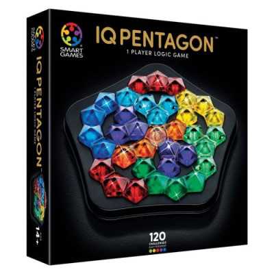 IQ PENTAGON DELUXE gioco di logica SMART GAMES con 120 sfide SOLITARIO età 14+
