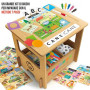 BANCHETTO LEGNO gioco educativo SCUOLA DI SCRITTURA kit HEADU metodo 7 passi IN ITALIANO età 3+