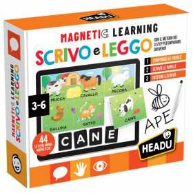 MAGNETIC LEARNING metodo dei 3 step SCRIVO E LEGGO gioco educativo HEADU età 3+