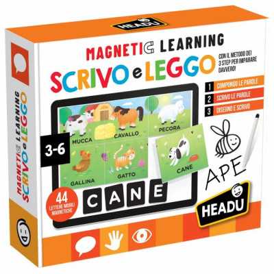 MAGNETIC LEARNING metodo dei 3 step SCRIVO E LEGGO gioco educativo HEADU età 3+