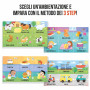 MAGNETIC LEARNING metodo dei 3 step SCRIVO E LEGGO gioco educativo HEADU età 3+