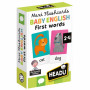MAXI FLASHCARDS first words BABY ENGLISH gioco educativo HEADU età 2+