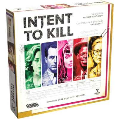 INTENT TO KILL gioco da tavolo DI INVESTIGAZIONE ghenos games IN ITALIANO età 16+