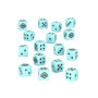 SYLVANETH DICE set di 16 dadi D6 AZZURRI E NERI warhammer AGE OF SIGMAR età 12+