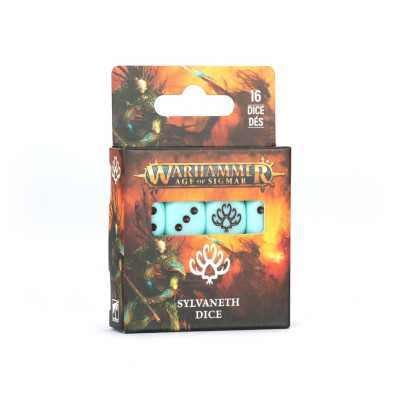 SYLVANETH DICE set di 16 dadi D6 AZZURRI E NERI warhammer AGE OF SIGMAR età 12+