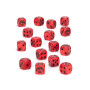 DAUGHTERS OF KHAINE DICE set di 16 dadi D6 ROSSI E NERI warhammer AGE OF SIGMAR età 12+