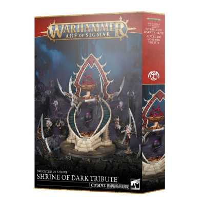 SANTUARIO DEL TRIBUTO OSCURO elemento SHRINE OF DARK TRIBUTE miniatura DAUGHTERS OF KHAINE warhammer AGE OF SIGMAR età 12+