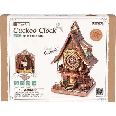 CUCKOO CLOCK diy OROLOGIO A CUCU' robotime ROKR in legno LC901C età 14+