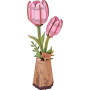PINK TULIP 2026 tulipano rosa ROWOOD in legno ROBOTIME wooden bloom craft TW082 età 8+