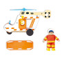 ELICOTTERO DA SOCCORSO to the rescue HELICOPTER SET in legno e plastica HAPE E3092 età 2+