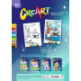 CREART kit artistico DRAGHI AVVENTURE FANTASTICHE ravensburger 24 DISEGNI DA COLORARE set creativo CARTA MAGICA età 5+
