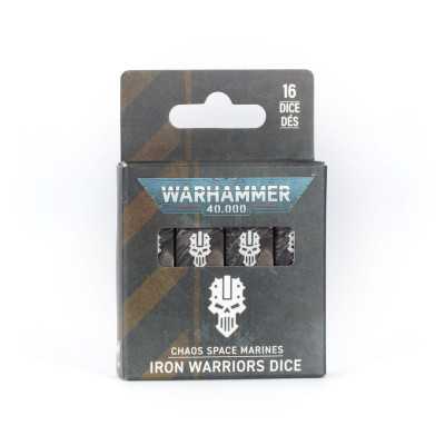IRON WARRIORS DICE set di 16 dadi CHAOS SPACE MARINES games workshop WARHAMMER 40K età 12+