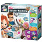 DIY STICKER FACTORY kit artistico FABBRICA DEGLI STICKERS adesivi BUKI età 6+