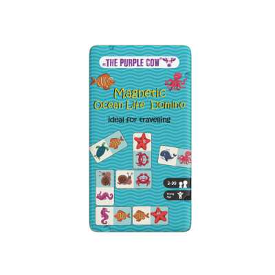 DOMINO DEL MARE gioco da viaggio PORTATILE in italiano THE PURPLE COW età 3+