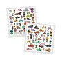 SET DI 160 ADESIVI SCINTILLANTI stickers CRAZY MOTORS kit artistico DJECO DJ09287 età 4+