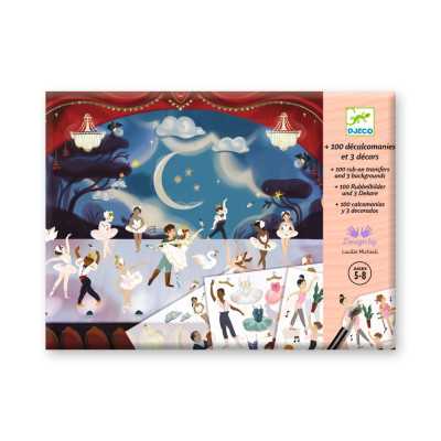 DECALCOMANIE trasferelli BALLERINE balletto all'opera DJECO kit artistico DJ09356 età 5+