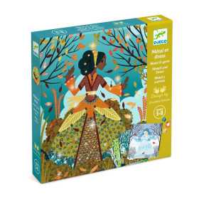 QUADRI DA METALLIZZARE kit artistico ABITI QUATTRO STAGIONI quadri metal strass DJECO DJ09528 età 5+