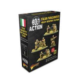 ITALIAN PARACADUTISTI heavy weapons PLATOON set di miniature per BOLT ACTION in resina e metallo WARLORD GAMES età 14+