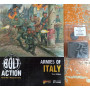 ARMIES OF ITALY third edition MANUALE warlord games BOLT ACTION in inglese + MINIATURA PROMO età 14+