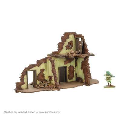 CITY IN RUINS scenario 2 STOREY INTERNAL RUINS 1 skytrex MDF miniature set EDIFICIO età 14+