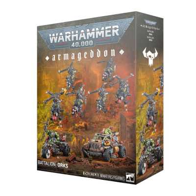 ARMAGEDDON battalion ORKS battaglione WARHAMMER 40K set di miniature CITADEL età 12+