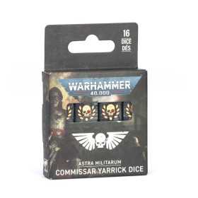 COMMISSAR YARRICK DICE set di 16 dadi ASTRA MILITARUM games workshop WARHAMMER 40K età 12+
