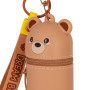 MINI KAWAII con zip ASTUCCIO in silicone ORSO legami TEDDY BEAR portapenne TOMBOLINO