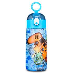 BORRACCIA TERMICA seven JOYSTICK in acciaio inox CON CANNUCCIA tappo a pulsante SJ GANG animali BOY 2026