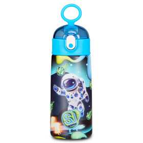 BORRACCIA TERMICA seven ASTRONAUTA in acciaio inox CON CANNUCCIA tappo a pulsante SJ GANG animali BOY 2026