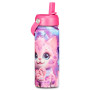 BORRACCIA in acciaio inox SJ GANG seven GIRL 2026 vol 500 ml GATTO ROSA caldo e freddo