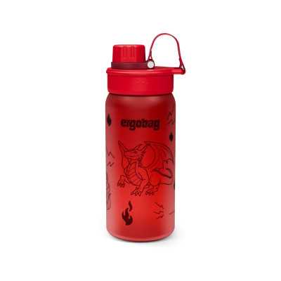 BORRACCIA in tritan ERGOBAG senza bpa  DRAGON bottle ROSSO mezzo litro