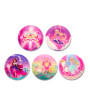 KLETTIES per il tuo zaino MAGIC PRINCESS ergobag SET DI 5 PEZZI patelle intercambiabili PRINCIPESSA