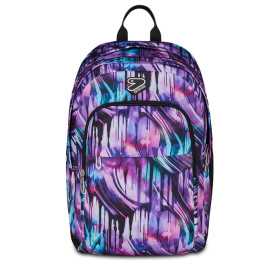 ZAINO scuola PRO XXL DETACH seven THE DOUBLE backpack VIOLA 2619-361 con earphone wireless