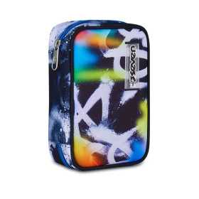 ASTUCCIO attrezzato SPEED CASE con zip BUZZY NOTE seven SCUOLA completo di materiale BOY
