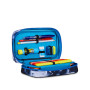 ASTUCCIO attrezzato SPEED CASE con zip BUZZY NOTE seven SCUOLA completo di materiale BOY