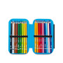ASTUCCIO attrezzato SPEED CASE con zip BUZZY NOTE seven SCUOLA completo di materiale BOY