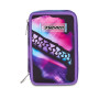 ASTUCCIO triplo scomparto PINK FUSION GIRL con 3 zip SEVEN completo di materiale SCUOLA