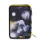 ASTUCCIO triplo scomparto GOLDEN PAINT BOY con 3 zip SEVEN completo di materiale SCUOLA