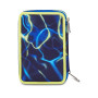 ASTUCCIO triplo scomparto ELECTRICVIBE BOY con 3 zip SEVEN completo di materiale SCUOLA