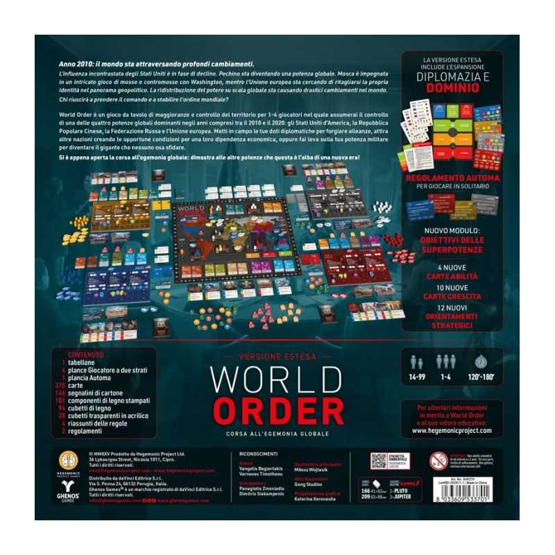 WORLD ORDER corsa all'egemonia globale VERSIONE ESTESA gioco da tavolo ...